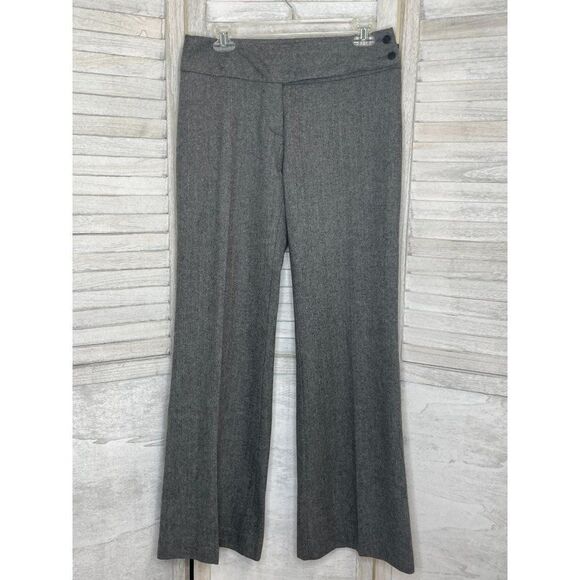 United Colors Of Benetton Wool Tweed Wide Leg Trousers Women's Size US 6 / EU 42